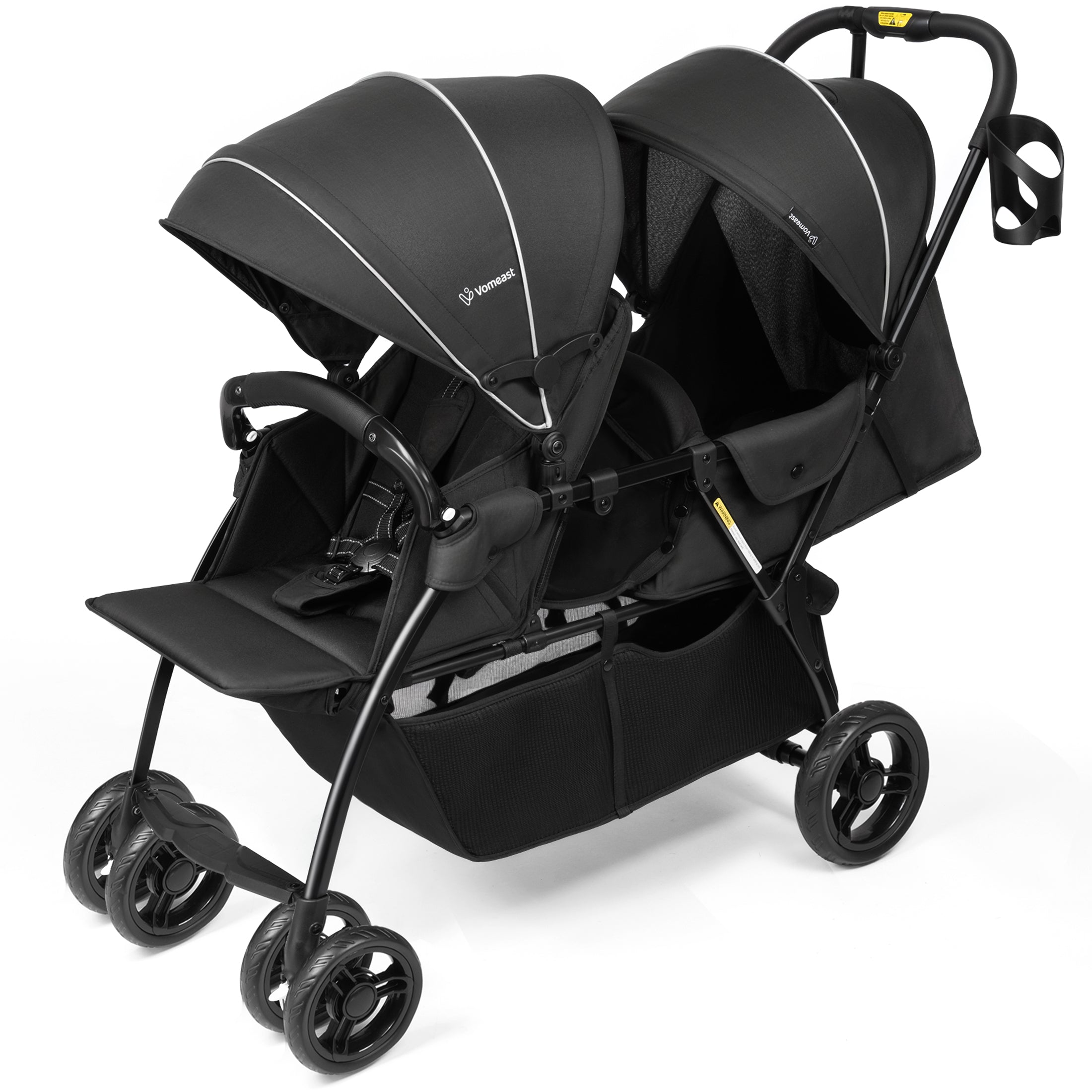 merricart double stroller Vomeast double stroller for Twins, Foldable Lightweight Travel Strolle –  WISAIRT