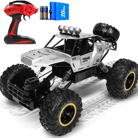 Wisairt 1:12 Large RC Cars,4WD Large Remote Control Monster Truck 2.4 GHz Alloy RC Cars for Kids Adults Aged 6 + Birthday Christmas Gifts