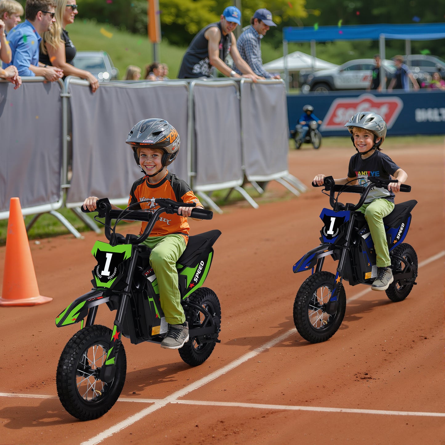Wisairt 36V Kids Electric Dirt Bike, 15.5 MPH High-Speed Electric Motorcycle Ride on Dirt Bike for Kids Aged 5-10, 133 LBS Max Load, 10-Mile Range, Waterproof Seat, Twist Grip Throttle