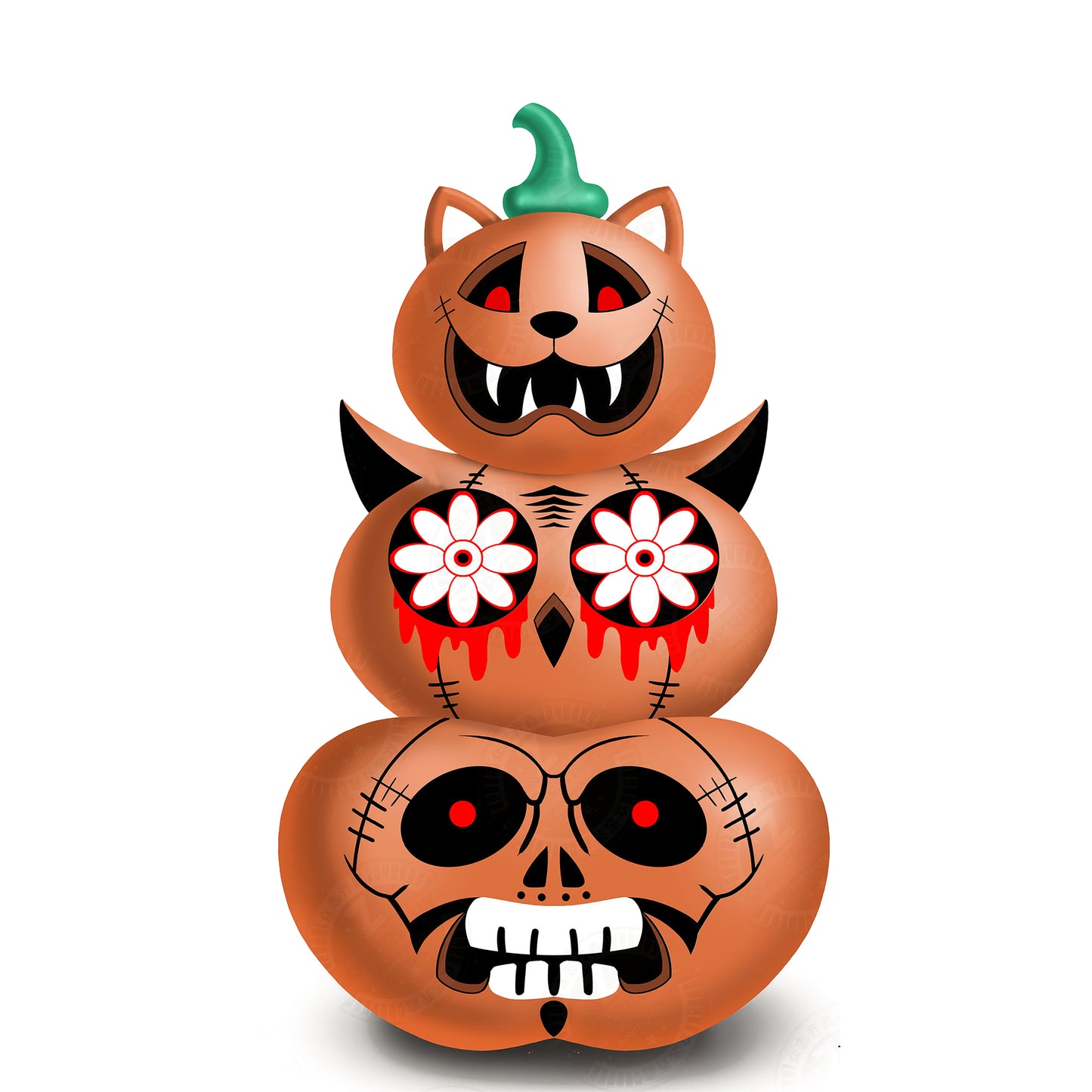 Vrilay 6ft Halloween Inflatable, Pumpkin Inflatable with LED Lights for Halloween Outdoor Holiday Yard Decorations