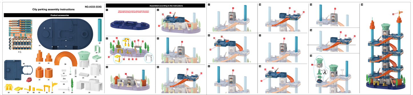 WISAIRT Race Track Set Toys with 5 Cars