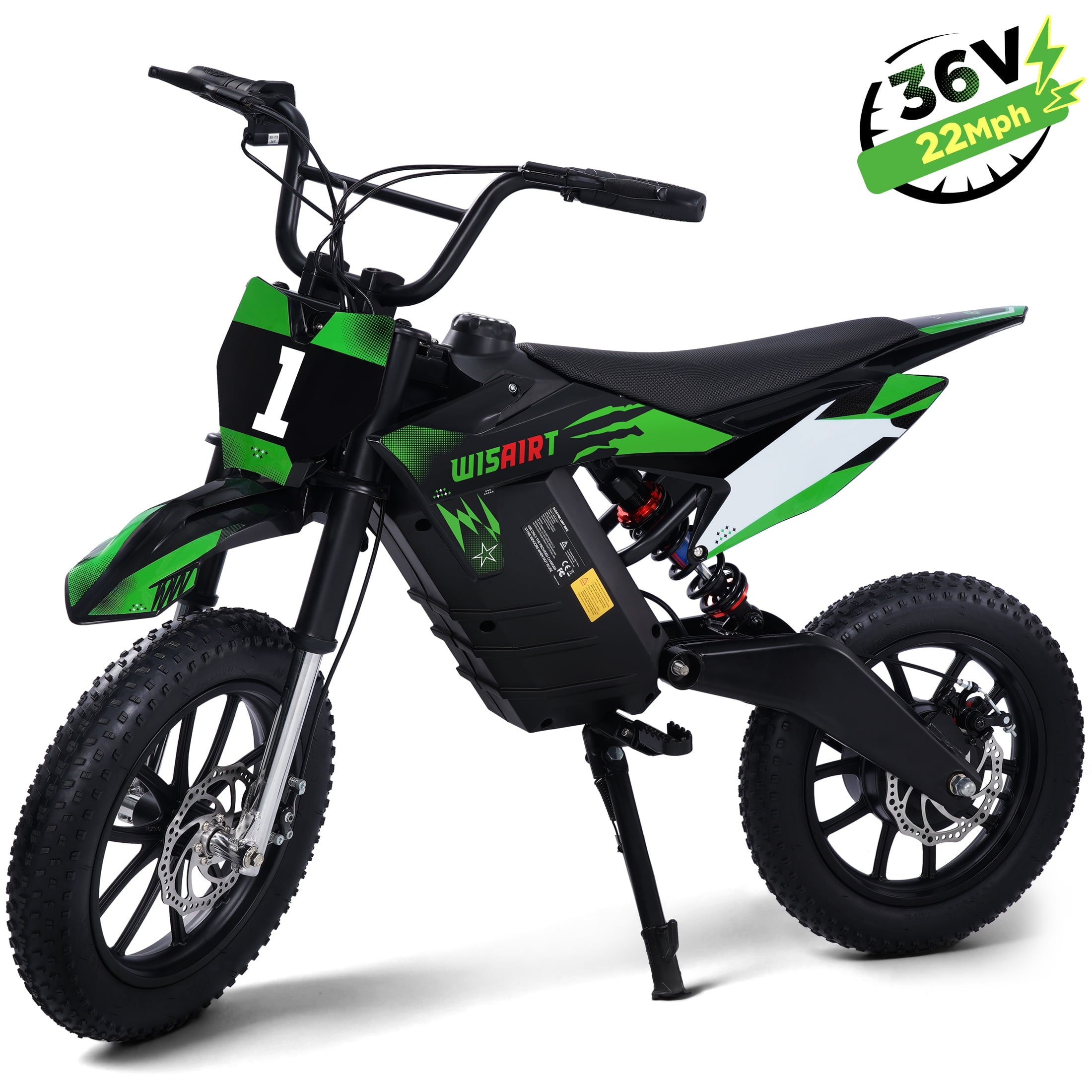 Wisairt 36V Electric Dirt Bike, 900W Electric Motorcycle for Teens