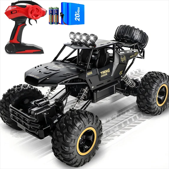 Wisairt 1:12 Large RC Cars,4WD Large Remote Control Monster Truck 2.4 GHz Alloy RC Cars for Kids Adults Aged 6 + Birthday Christmas Gifts