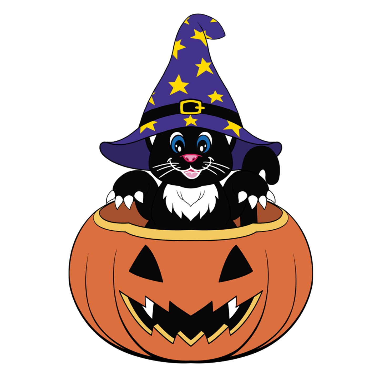 Vrilay 5ft Halloween Inflatable, Pumpkin Cat Inflatable with LED Lights for Halloween Outdoor Holiday Yard Decorations