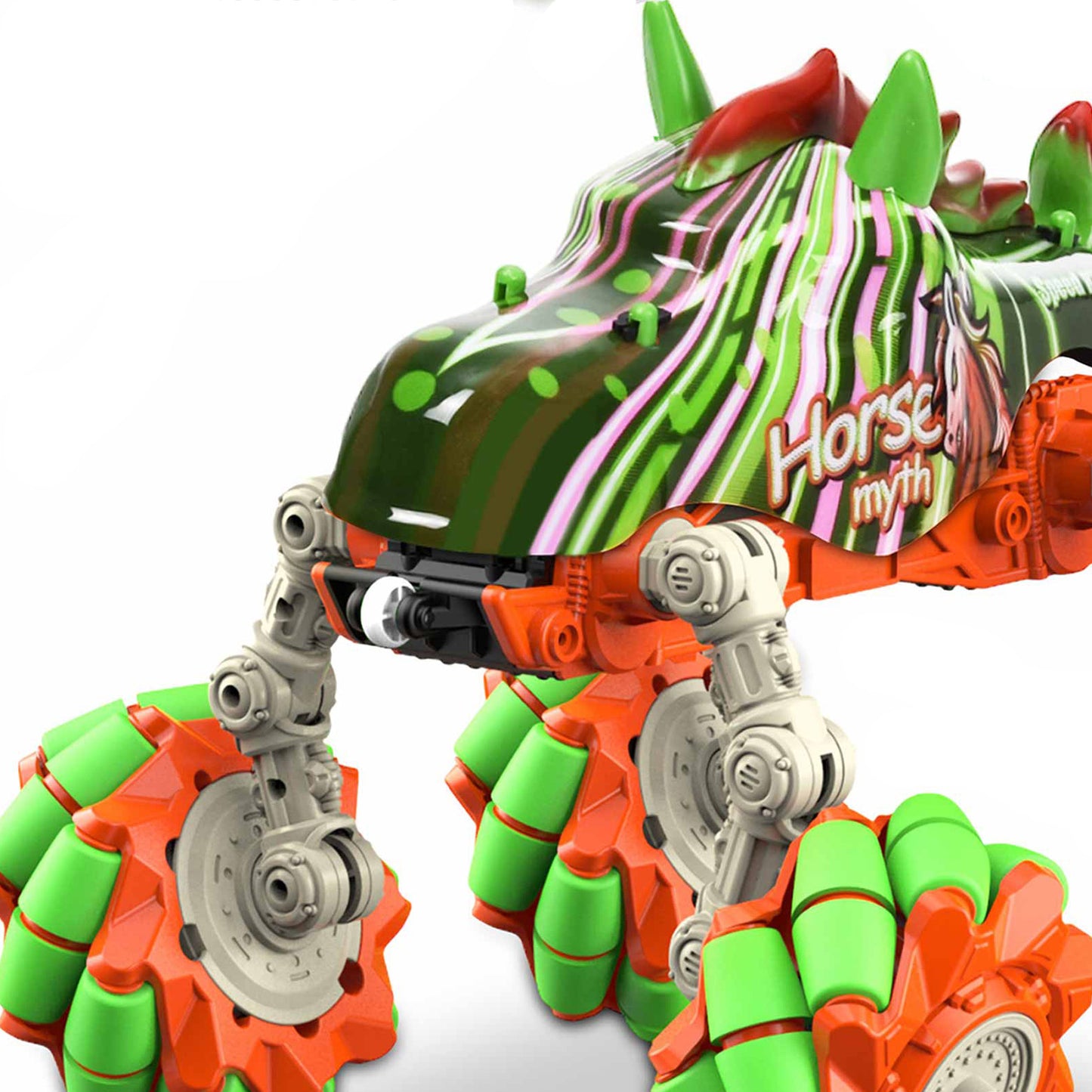 Wisairt Remote Control Monster Truck,1:16 RC Drift Car with Foldable Legs and 360 Degress Stunt Car Toys for Kids Aults Boys Girls 6+ Birthday Gifts(Green)
