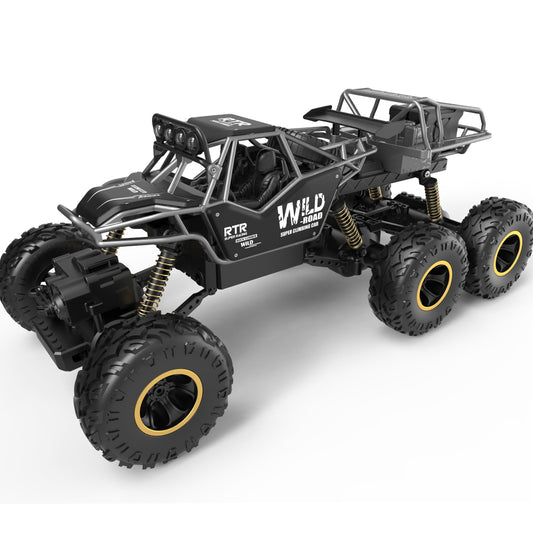 Wisairt 1:12 Large RC Cars with 6 Wheels,4WD Large Remote Control Monster Truck 2.4 GHz Alloy RC Cars for Kids Adults Aged 6 + Birthday Christmas Gifts