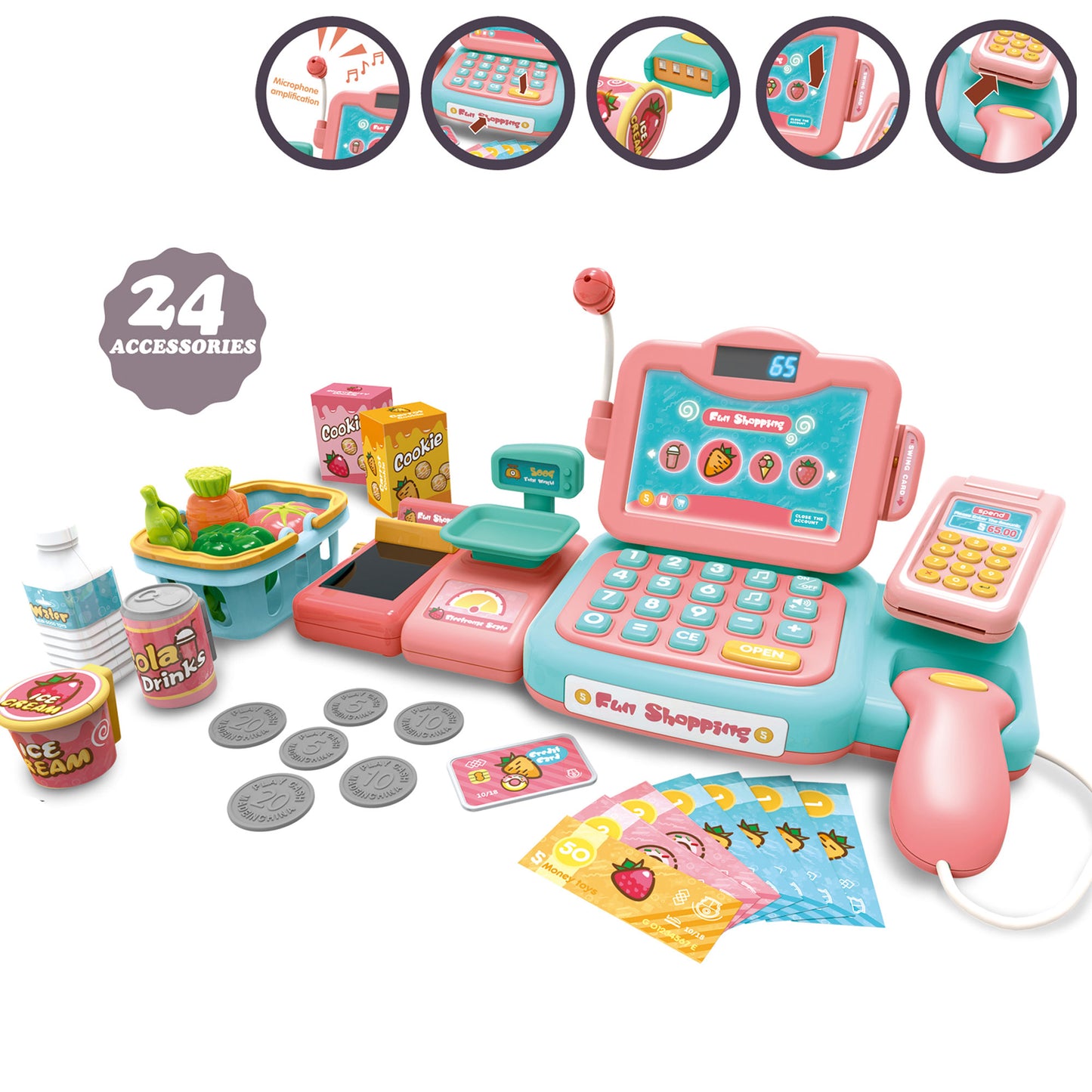 Wisairt Cash Register for Kids