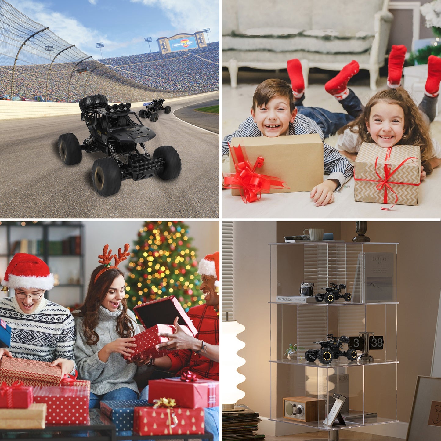 Wisairt 1:12 Large RC Cars,4WD Large Remote Control Monster Truck 2.4 GHz Alloy RC Cars for Kids Adults Aged 6 + Birthday Christmas Gifts