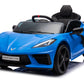 Corvette C8 Licensed Ride on Car,Wisairt 12 V Battery Powered Electric Vehicle w/ Remote Control,Bluetooth,LED Lights