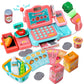 Wisairt Cash Register for Kids, Toy Cash Register with Scanner Voice Recognition Mobile Payment Function, Play Cash Register, Count Learning Toys