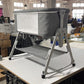 Vomeast Baby Bassinet with Wheels and Storage Basket,Gray