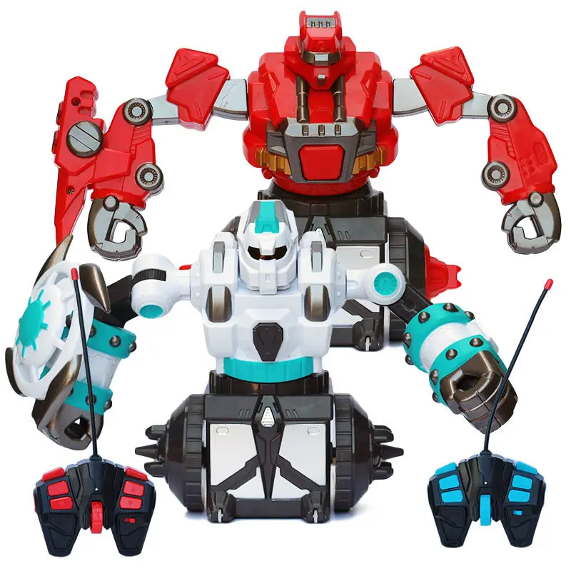 Wisairt RC Battle Robot,2 PCS Remote Control Battle Boxing And Fighting Robots(Blue & Red）
