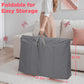 Vomeast Baby Bassinet Bedside Sleeper with Wheels, Adjustable Height, Dual-Lock, Storage Bag for Newborns Infants, Gray