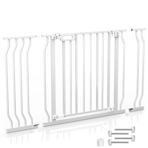 summer infant safety gate Wisairt Baby Gate for Stairs Doorways with Small Pet Door,29-48Inches – WISAIRT