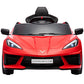 Corvette C8 Licensed Ride on Car,Wisairt 12 V Battery Powered Electric Vehicle w/ Remote Control,Bluetooth,LED Lights