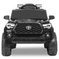 WISAIRT Kids Ride On Car, 12V Toyota Ride on Toys with/ 2.4G Parent Remote Control, Four Wheel Suspension, Battery Powered, LED Lights (Black)