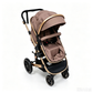 Vomeast Baby Stroller, Foldable Aluminum Alloy Stroller with Reversible, Travel Stroller for Newborn Infant