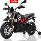 Licensed Aprilia Ride On Motorcycle for Kids, Wisairt 12V Electric Motorbike with Detachable Training Wheels, Key Start, LED Lights, Music, Spring Suspension, Toy Motorcycle for Boys Girls Ages 3-6
