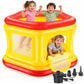 Wisairt Inflatable Bounce House with Electric Air Pump and Inflation Nozzle,Indoor Outdoor Blow up Bouncy House