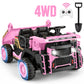 Wisairt 24V Ride On Dump Truck for Kids, 2 Seater 4WD Electric Truck, 4×200W Motors, Remote Control, Automatic Dump Bed, Shovel, Soft Start, LED Lights, USB/MP3 Music