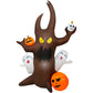 Vrilay 7ft Halloween Inflatable, Witch Inflatable with LED Lights for Halloween Outdoor Holiday Yard Decorations