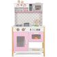 Wisairt Pretend Play Kitchen Set, Wooden Kitchen for Kids w/ Stove, Sink, Oven, Microwave, Coffee Maker Gift for Boys Girls Age 3-8