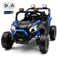 Wisairt 24V Ride on Toys 4WD Ride on Cars with Remote Control, 2 Seater Electric Car for Kids, Power Car Wheels, UTV w/ Four Motors, Music, LED Lights, Wireless Audio, 3 Speeds