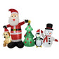 Vrilay 6ft Christmas Inflatable, Santa Snowman Christmas Tree Penguin Dog with LED Lights, Christmas Decoration for Yard Garden Party