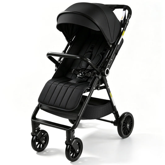 Vomeast Lightweight Stroller, Foldable Baby Stroller with Reversible Handle & One-Hand Fold for Travel