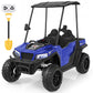 Wisairt 24V Kids Golf Cart, 4WD 2-Seater Electric Ride On Car for Big Kids, 4×200W Motors, Ages 3-8, Remote Control, Detachable Awning, Electric Dump Bed & Shovel