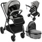 Vomeast 2 in 1 Baby Strollers, Foldable Travel Stroller with Reversible Seat, All-Wheel Suspension, 5-Point Harness