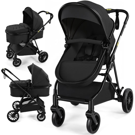 Vomeast Baby Strollers, Foldable Lightweight Travel Stroller with Reversible 5-Point Harness for Newborn Infant
