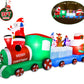 Vrilay 7ft Christmas Inflatable,Santa, Penguin with Seesaw Inflatable with LED Lights for Christmas Holiday Outdoor Yard Decorations