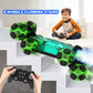 WISAIRT Remote Control Monster Truck,1:18 RC Drift Car with Spray 360 Degress Stunt Car Toys for Kids Boys Girls 6+ Birthday Gifts(Green)