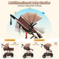 Vomeast Baby Stroller, Foldable Baby Stroller Reversible Bassinet, Travel Stroller for Newborn Baby