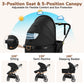 Vomeast Baby Strollers, 3-in-1 Foldable Lightweight Travel Stroller with Reversible Bassinet & 5-Point Harness for Newborn Infant