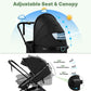 Vomeast 2 in 1 Baby Strollers, Foldable Travel Stroller with Reversible Seat, All-Wheel Suspension, 5-Point Harness