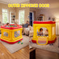 Wisairt Inflatable Bounce House with Electric Air Pump and Inflation Nozzle,Indoor Outdoor Blow up Bouncy House