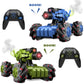 WISAIRT Remote Control Monster Truck,2 Pack RC Drift Cars with Spray 360 Degree Stunt Battle Tanks Toys for Kids Adults Boys Girls 6+ Birthday Gifts(Bule & Green)