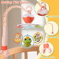Vomeast Crib Mobile, Baby Crib Mobile with Timing Function and Music, Hanging Rotating Rattles for Newborn 0-36 Months Boys and Girls Pink