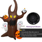 Vrilay 8ft Halloween Inflatable,Elf Tree Ghost Pumpkin Inflatable with LED Lights for Halloween Outdoor Holiday Yard Decorations