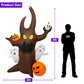 Vrilay 8ft Halloween Inflatable,Elf Tree Ghost Pumpkin Inflatable with LED Lights for Halloween Outdoor Holiday Yard Decorations