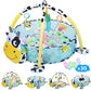 Vomeast Baby Play Mat, Baby Gym Activity Mat with Fence & Ball Pit, Tummy Time Mat for Newborn Infant Toddler Girls Boys