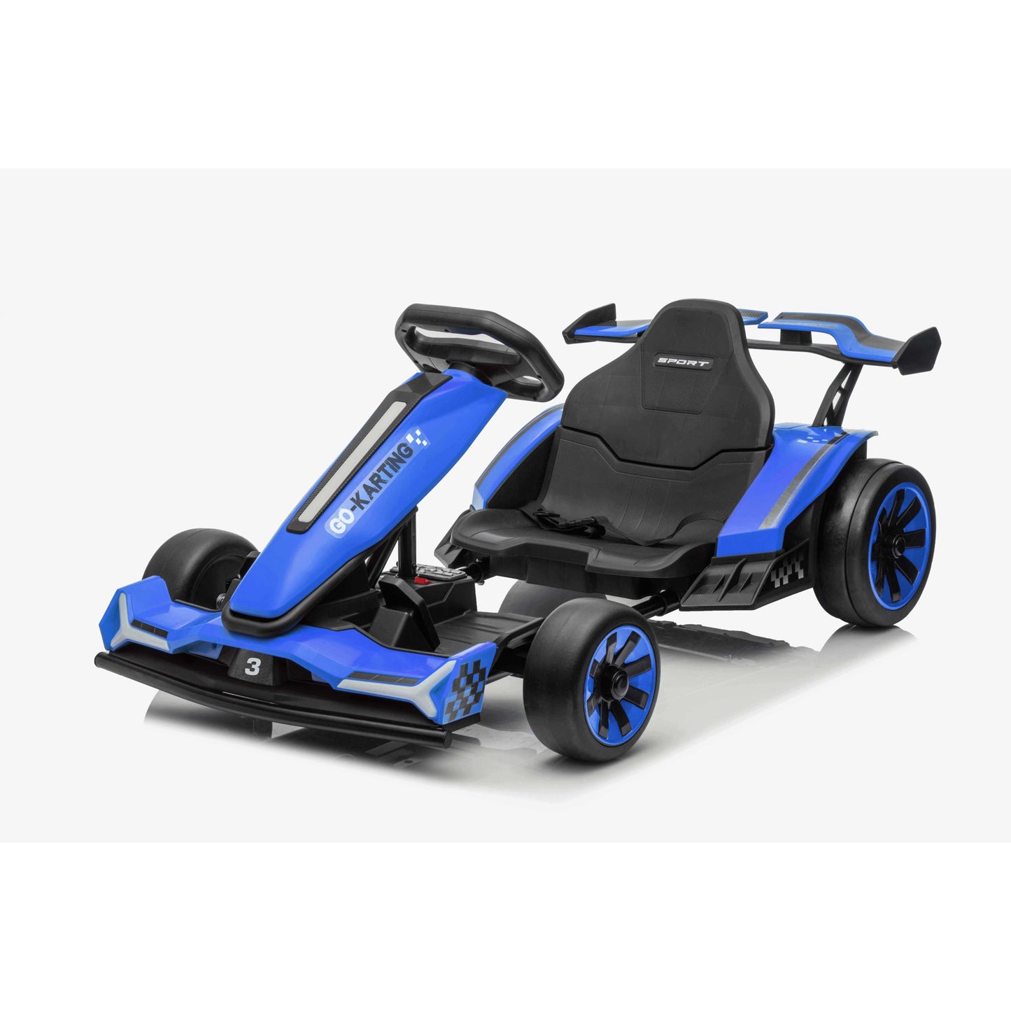 Wisairt 24V 10Ah Kids Electric Go Kart Drift Car, 360° Drift Ride on Toy with 800W Motors, 7.5 MPH, Adjustable Length, LED Lights, Drift Racing Kart for Big Kids 6-12 Years Old, 135 LBS, Red