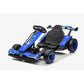 Wisairt 24V 10Ah Kids Electric Go Kart Drift Car, 360° Drift Ride on Toy with 800W Motors, 7.5 MPH, Adjustable Length, LED Lights, Drift Racing Kart for Big Kids 6-12 Years Old, 135 LBS, Blue