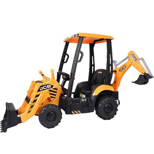 Wisairt Kids Ride on Cars,12V Ride on Excavators Bulldozer,2 in 1 Electric Construction Vehicle w/ Detachable Roof and Remote Control for Boys Girls Ages 3+(Yellow)