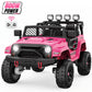 Wisairt 24 Volt Ride on Toys, 4WD 800W Power Car Wheel with Remote, 24V Ride ons with 2 Seater, Electric Car for Kids with Music, LED Lights, Seat Belt & Lockable Doors, 3-8 Years Old