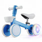 Wisairt Colorful Lighting Baby Balance Bike, No Pedal 4 Quiet Wheels & Soft Seat, Toys for 1 Year Old Boy Girls Gifts
