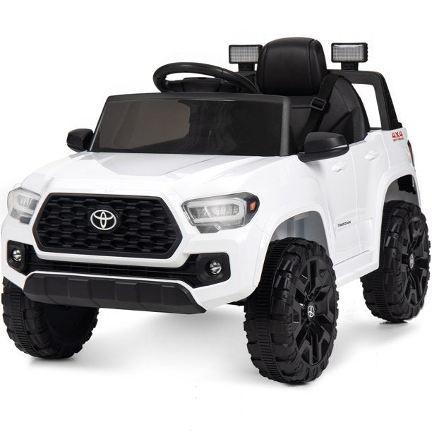 WISAIRT Kids Ride On Car, 12V Toyota Ride on Toys with/ 2.4G Parent Remote Control, Four Wheel Suspension, Battery Powered, LED Lights (Black)