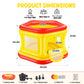 Wisairt Inflatable Bounce House with Electric Air Pump and Inflation Nozzle,Indoor Outdoor Blow up Bouncy House